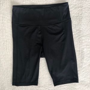High Waisted Black Bike Shorts